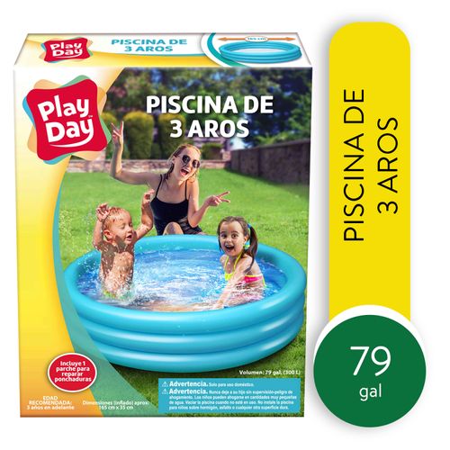 Piscina Inflable Play Day celeste. Modelo: BF19-0002A