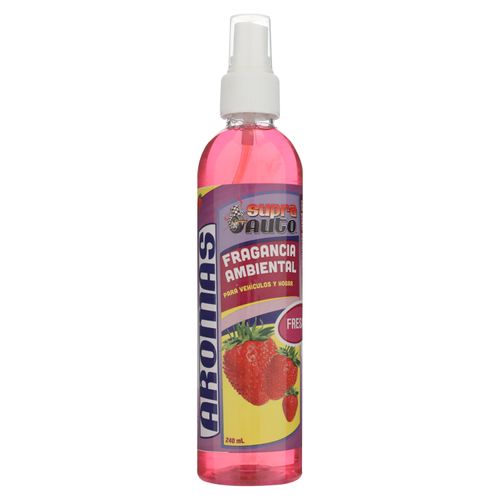 Fragancia Supra Auto ambiental de fresa para autos en aerosol - 240 ml