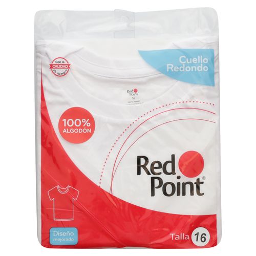 Playera Nino Algodon Red P Blanco T 16