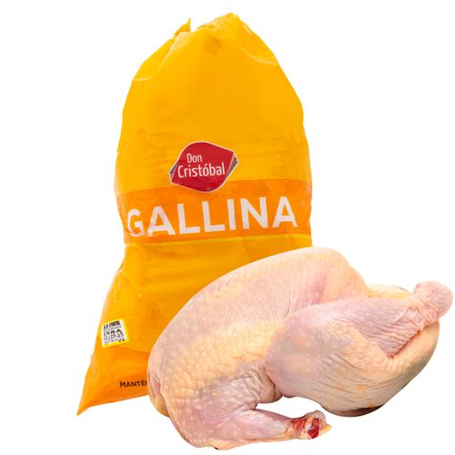 Gallina Entera Grande Don Cristobal, Congelada y Empacada, Precio indicado por Kilo