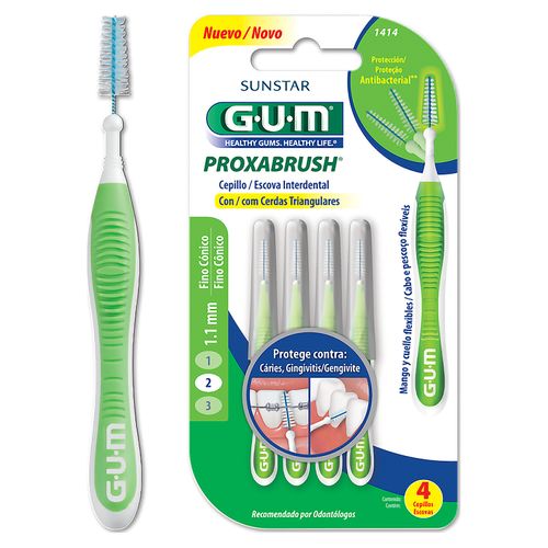 Cepillos Interdentales Gum Verde 6 unidades