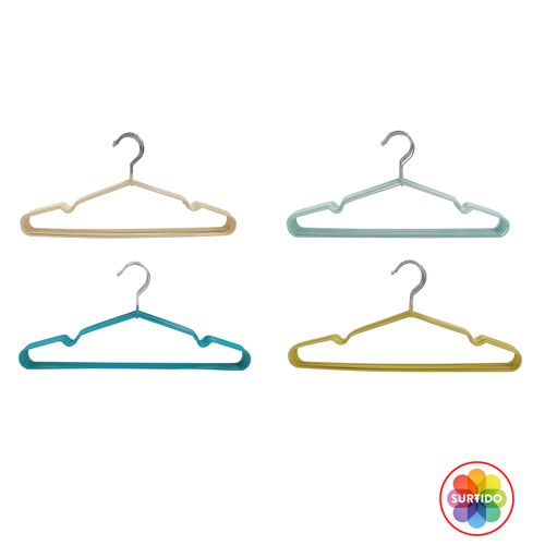 Ganchos Para Ropa Mainstays En Metal Set 10Pzas