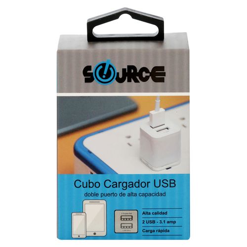 Cargador De Pared Source Genérico 2 Usb - 3.1amp