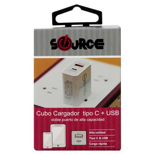 Cargador Tipo C & Usb Source Genérico