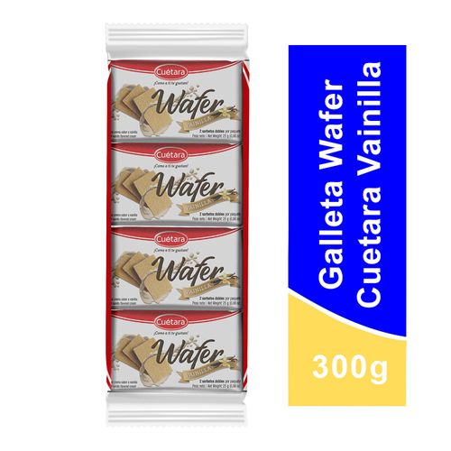 Galleta Wafer Cuétara Sorbeto Sabor Vainilla 12Uds - 300g