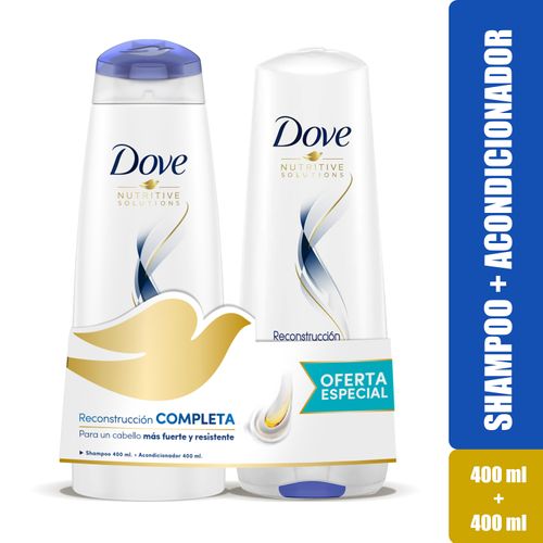 Shampoo + Acondicionador Dove Reconstrucción -800ml