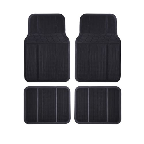 Alfombra Auto Drive Para Auto Material Pvc Color Negro 4 piezas Modelo Jd17-Mw31N