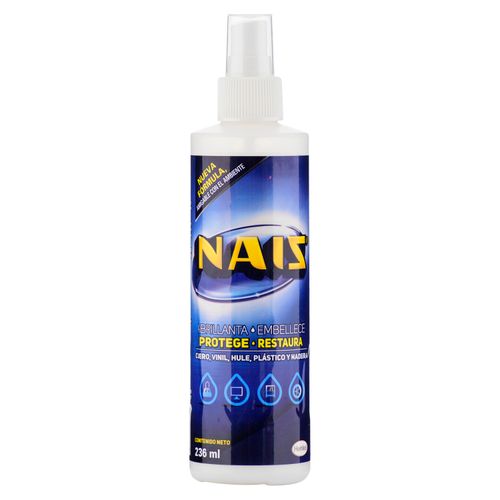 Abrillantador Nais Spray Rociador, Protege Y Restaura - 236ml