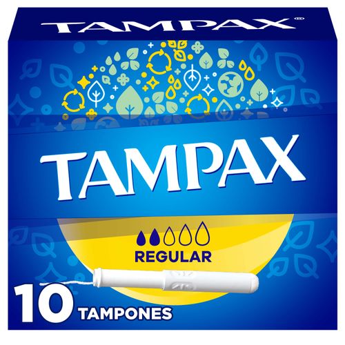 Tampones Tampax Para Flujo Regular - 10Uds