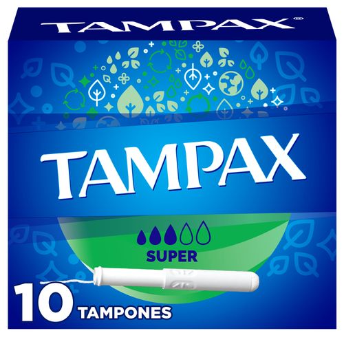 Tampones Tampax Para Flujo Abundante - 10Uds