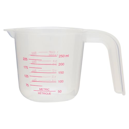 Taza Omdiplast medidora color transparente - 250 ml