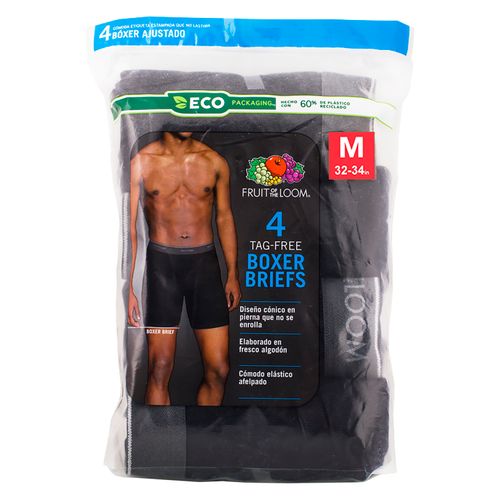 Boxer Fruit Of The Loom Color Gris Negro Talla M