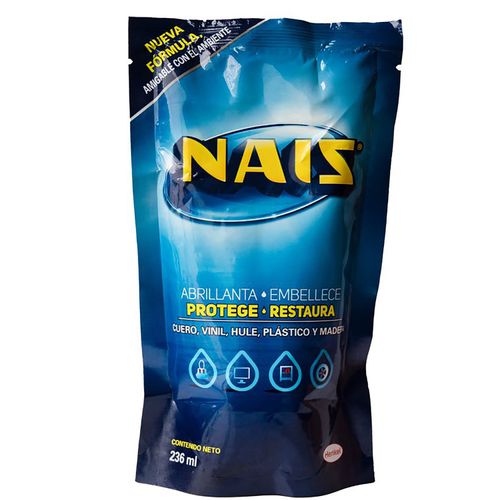 Abrillantador Nais Rociador, Protege Y Restaura - 236ml