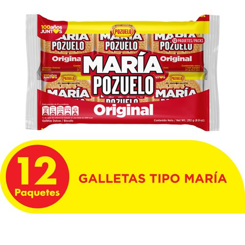 Galleta Pozuelo maría 12 Uds - 252 g