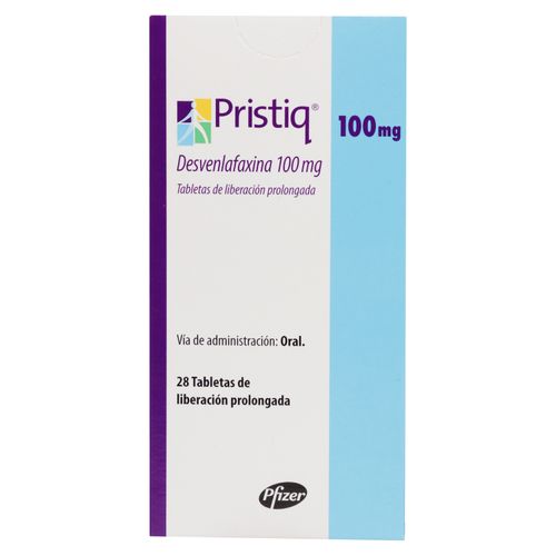 Pristiq 100 mg caja 28 comprimidos - Precio indicado por caja