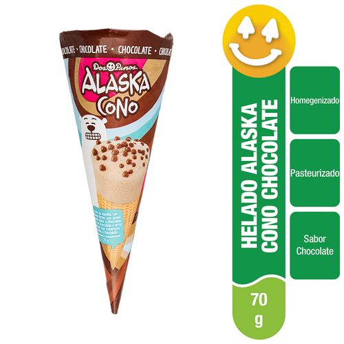 Helado Dos Pinos alaska cono chocolate - 70 g