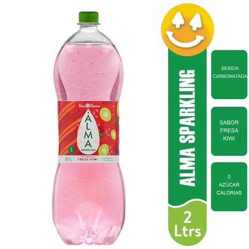 Bebida Carbonatada Dos Pinos Alma Sparkling Sabor Fresa Kiwi -2Lt