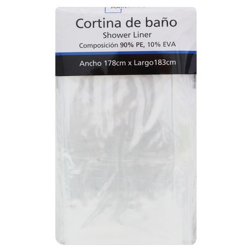 Cortina Para Baños Mainstays Transparente