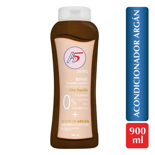 Acondicionador H5 Con Aceite de Argán, Sin Glúten, Sal Y Parabenos - 900ml