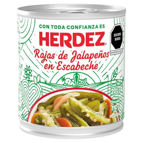 Chile Herdez Jalapeño Rodajas En Escabeche -205gr