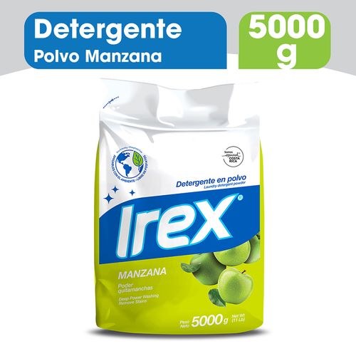 Detergente En Polvo Irex Manzana - 5000g
