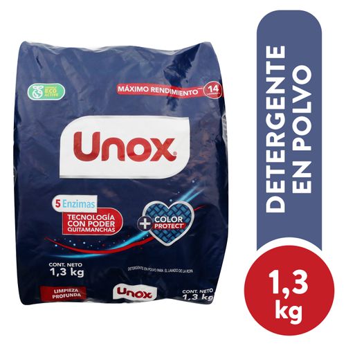 Detergente en polvo Unox fragancia natural - 1.3 kg