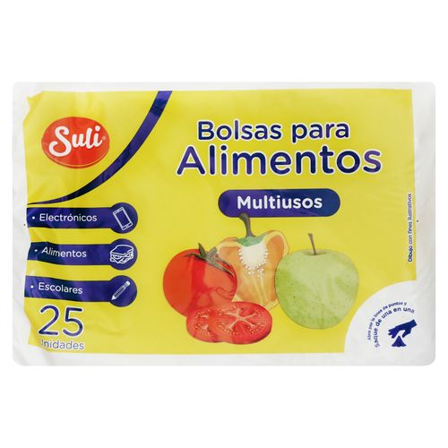 Bolsa Suli Para Alimentos 25 unidades