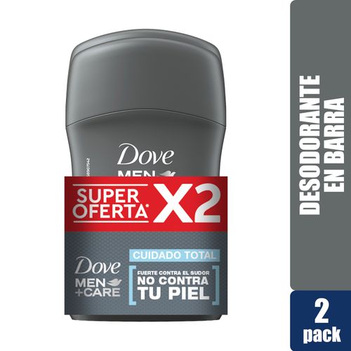 Desodorante en barra Dove cuidado total 2 pack - 100 g