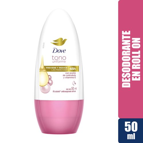 Desodorante Dove Tono Uniforme Cálendula Y Vitamina E Roll On - 50ml