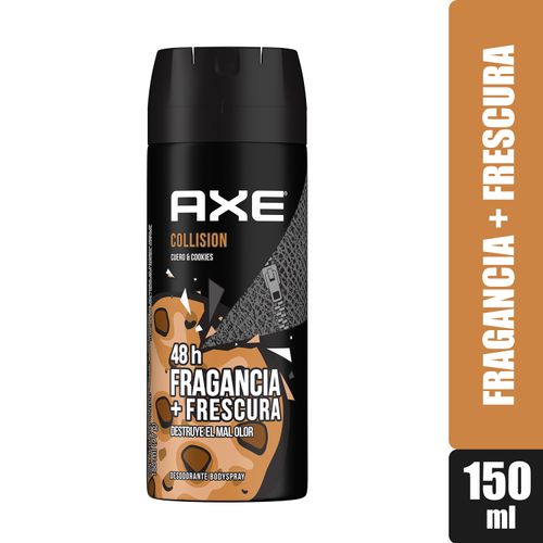 Desodorante Axe Collision Aerosol, Cuellero Y Cookies - 150ml