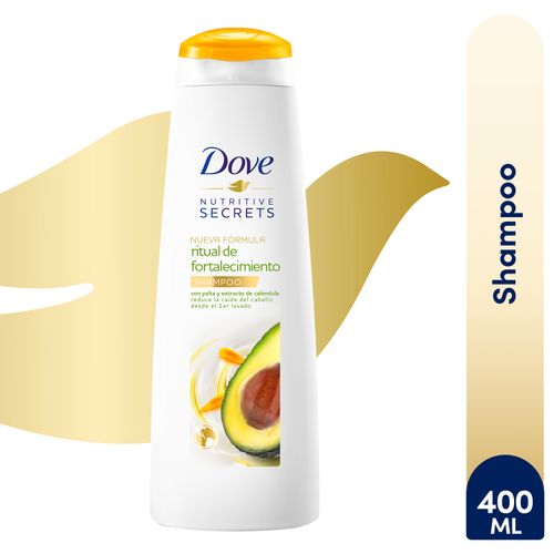 Shampoo Dove Fortalecimiento Con Palta Y Extracto De Caléndula -400ml