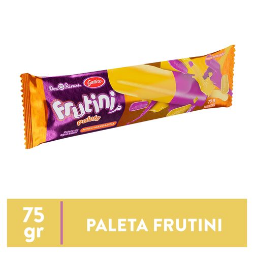 Paleta De Agua Dos Pinos Gallito Frutini Mora - Mandarina - 75g