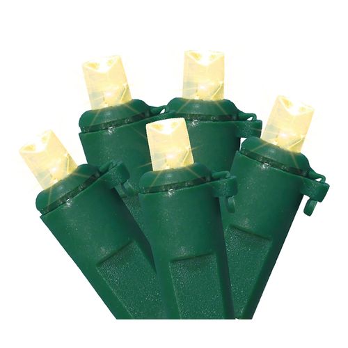 Serie 100 Luces Led Marca Holiday Time Claras Cable Verde 5.6mts