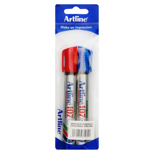 Marcador Artline 107 Permanente 2 unidades