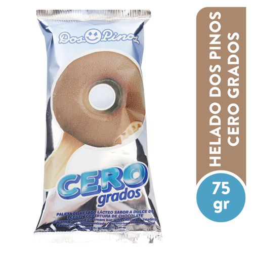 Helado Dos Pinos paleta cero grados sabor dulce de leche  - 75 g