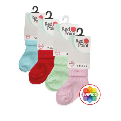 Calcetín Red Point Para Bebé, Surtido Color - Talla 3-6 Meses