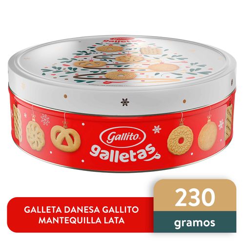 Galleta Danesa Gallito Mantequilla Lata - 230gr