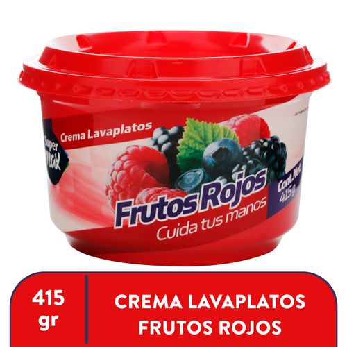 Lavaplatos Supermax Frutos Rojos -415gr