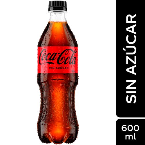 Gaseosa Coca-Cola Sin Azúcar - 600ml