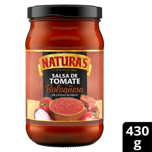 Salsa Naturas de tomate bolognesa - 430 g