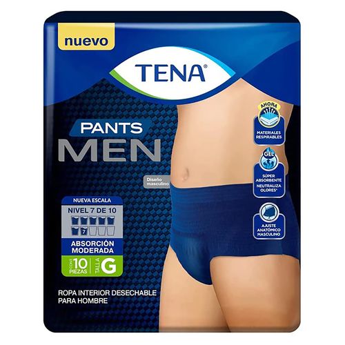 Pants Masculino Tena Talla G 10 unidades