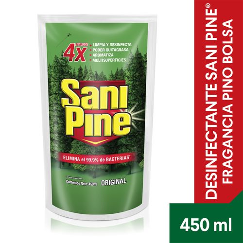 Desinfectante Sani Pine, Fragancia Pino Bolsa - 450ml