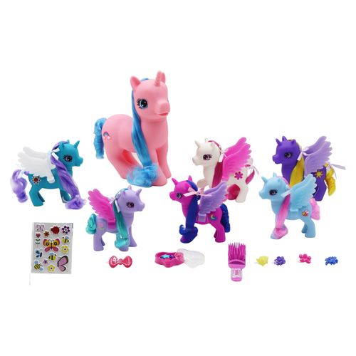 Ponies de juguete Wonder Pony Land, con accesorios