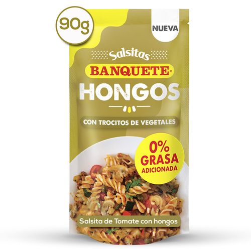 Salsita preparada Banquete hongos con trocitos de vegetales - 90 g