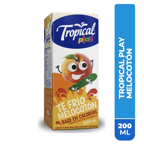 Té Frío Tropical Melocotón Play Negro - 200ml