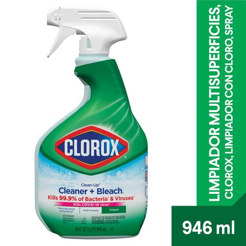 Limpiador multisuperficies Clorox Limpiador con cloro spray botella - 946 ml
