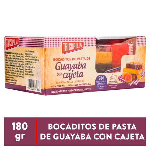 Bocadito Tricopilia guayaba con cajeta - 180 g