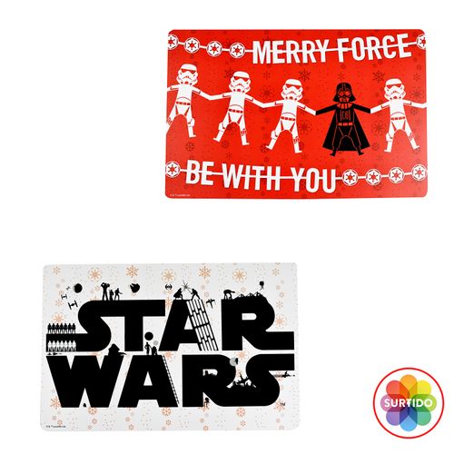Individual Star War Decorativo Navidad 43x28cm