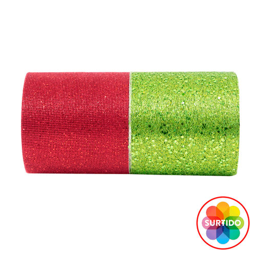 Listón Navideño Holiday Time Brillante 11.43 x 5 mts