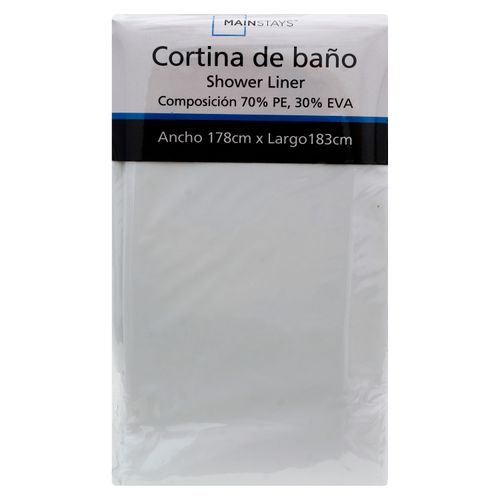 Cortina Para Baños Mainstays Blanca